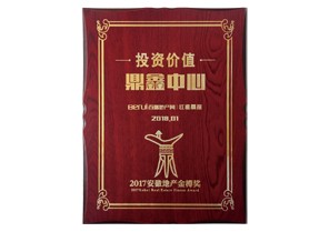 鼎鑫中心荣获2017安徽地产金樽奖